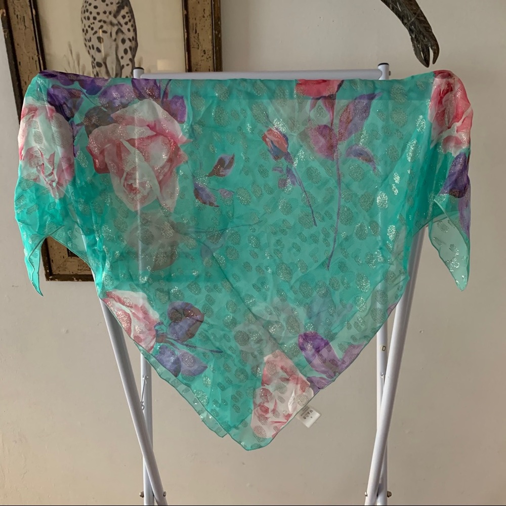 Dolce & Gabbana Metallic Silk Scarf
